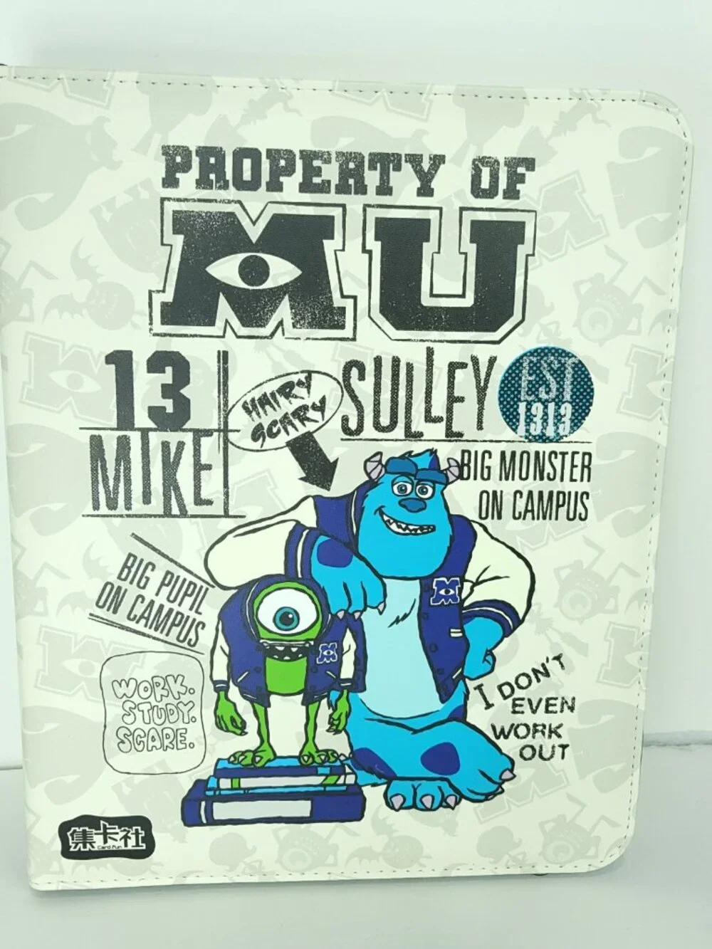 Monsters Inc University Collector Trading Card Fun 3 Ring Binder 9 Pockets NEW
